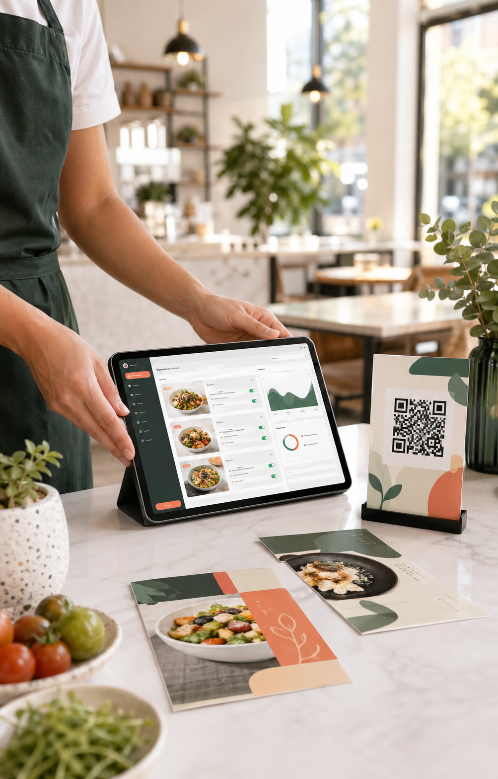 Restaurant sign-up illustration