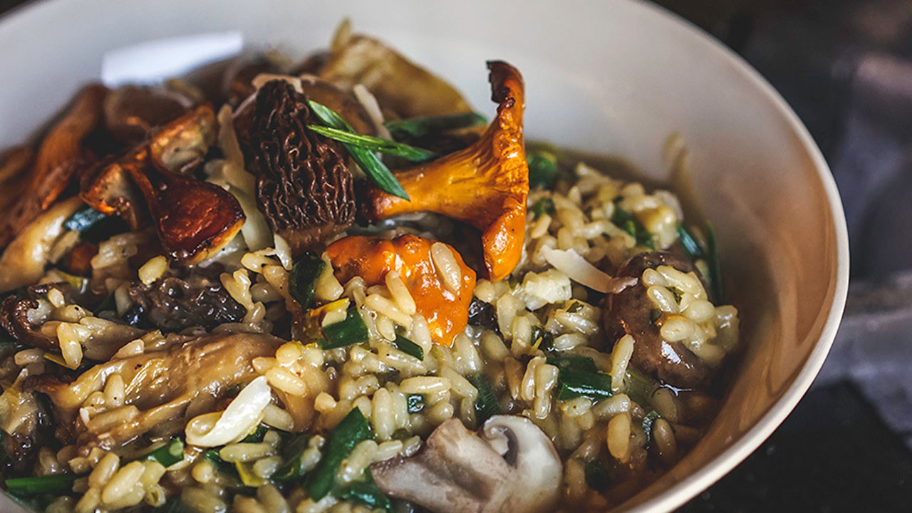 Wild mushroom risotto